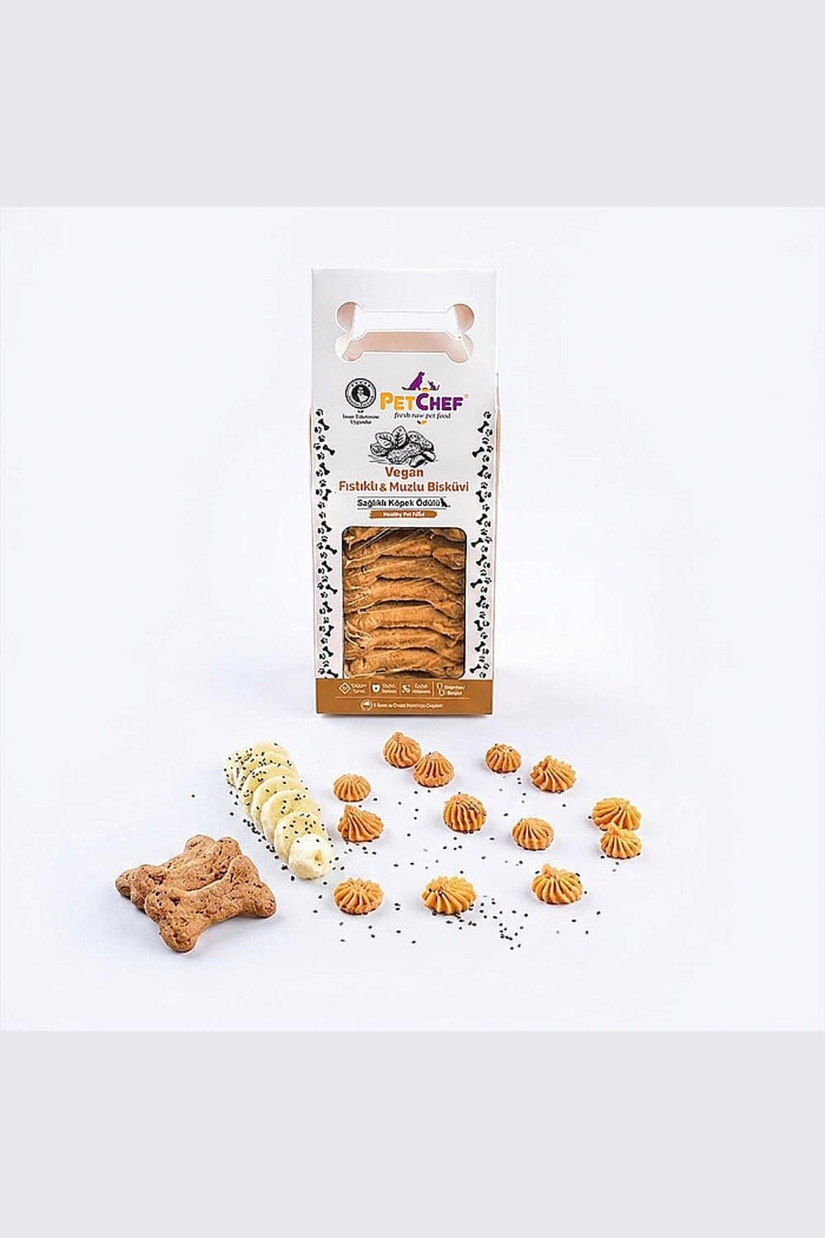 Gourmet Pet Cookies Vegan Fıstık Ezmeli & Muzlu Köpek Kurabiyesi 100gr