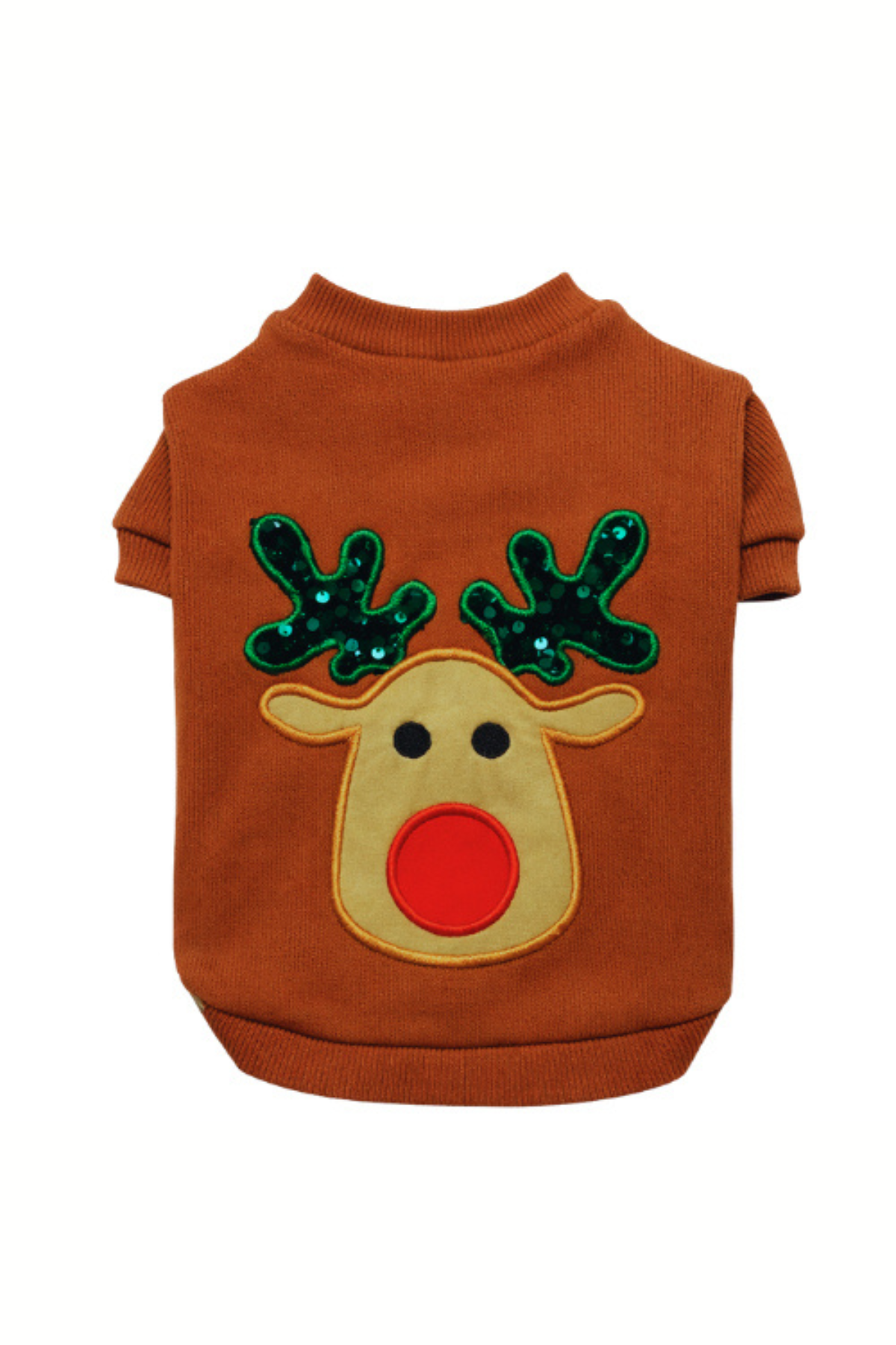 Gedyco Geyikli  Köpek Sweatshirt Camel