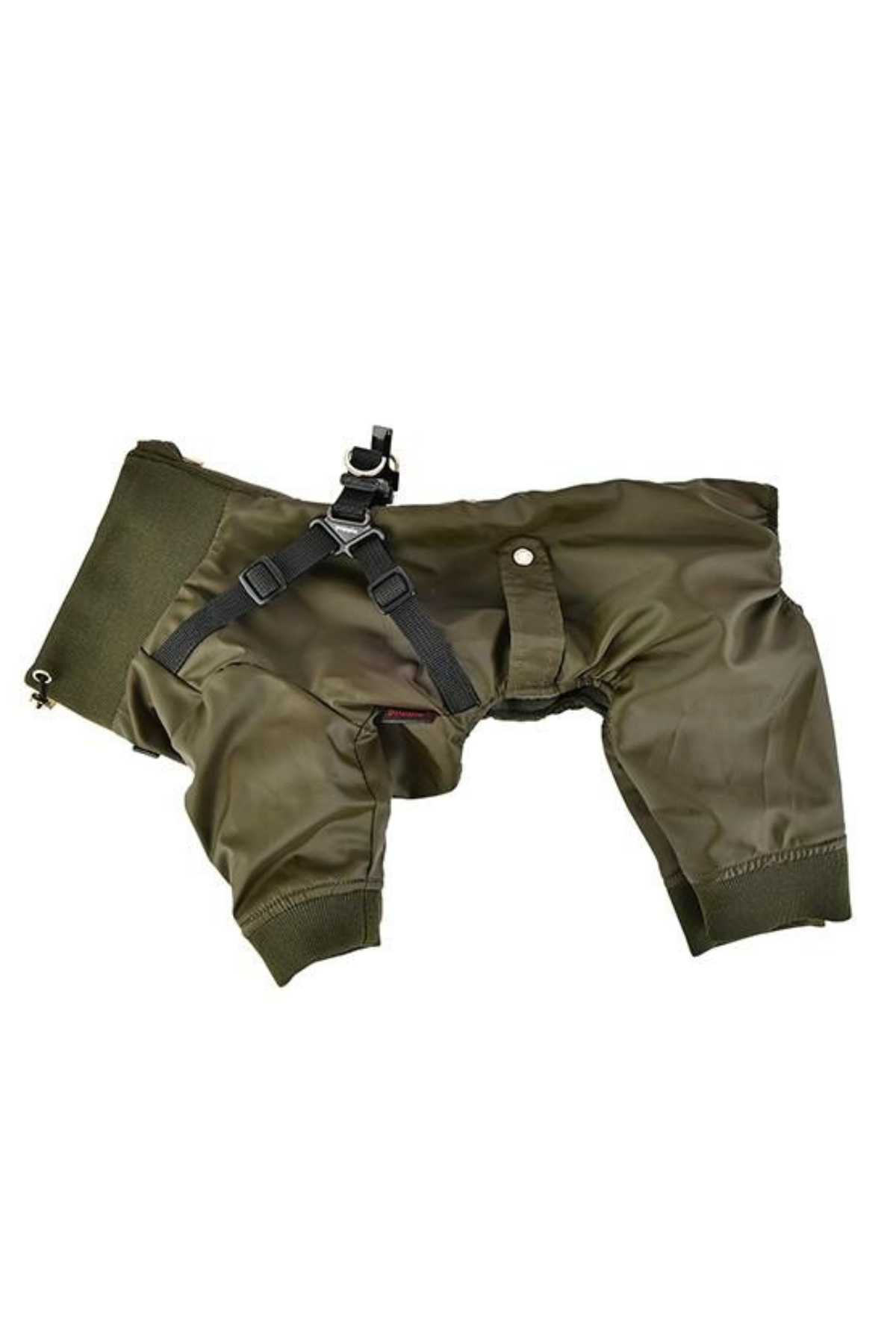 Puppia Garnet Polar Tulum Göğüs Tasmalı Kışlık Köpek Tulumu Haki