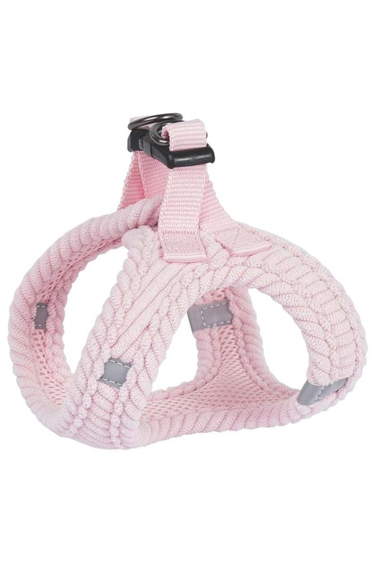 M-Pets Velvet Köpek Göğüs Tasması Petal Pink