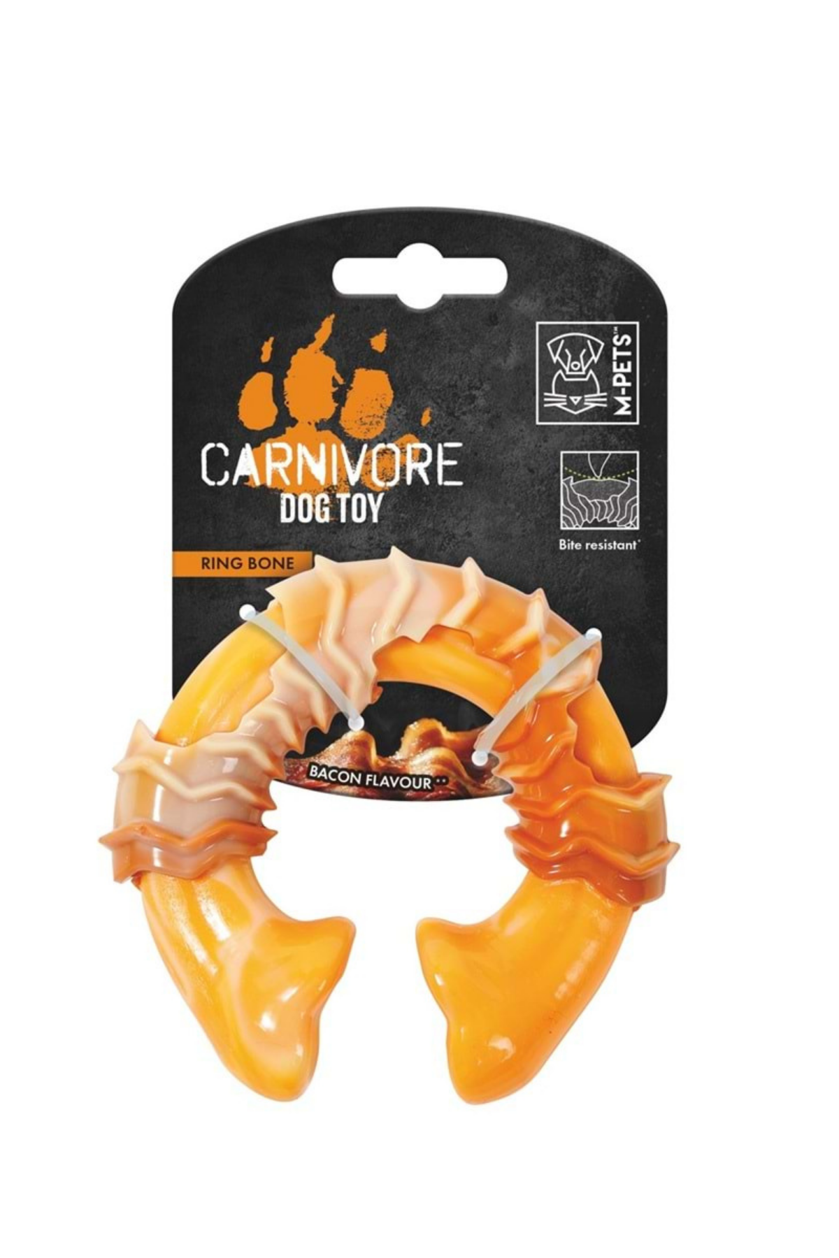 M-Pets Carnıvore Köpek Oyuncağı Rıng Bone Pastırma Aromalı