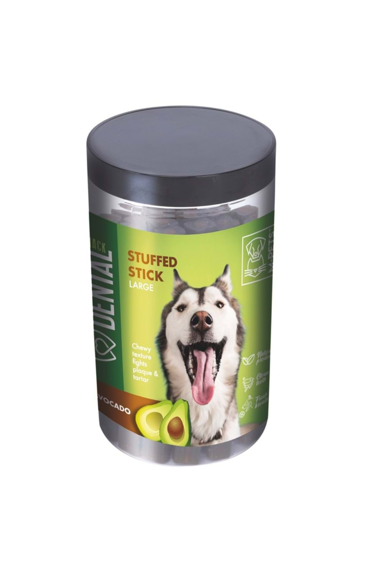 M-PETS DENTAL SNACK AVOCADO STUFFED STICK LARGE ÖDÜL 510GR