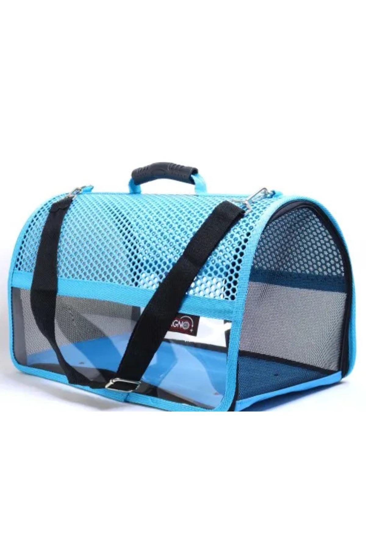 Migno Flybag Voyager Fileli-Şeffaf Model Kedi Köpek Taşıma Çantaları - Turkuaz