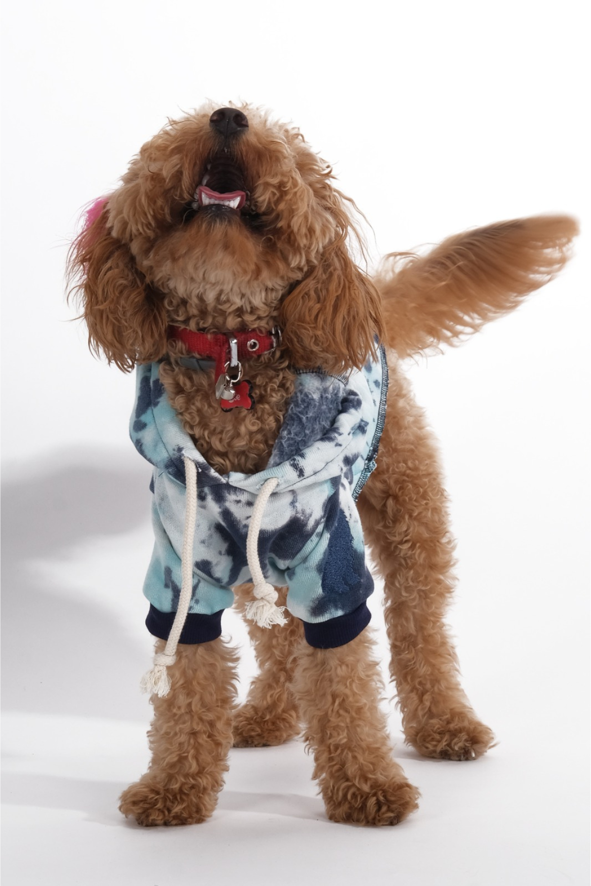 Doredog mavi batik desenli sweat