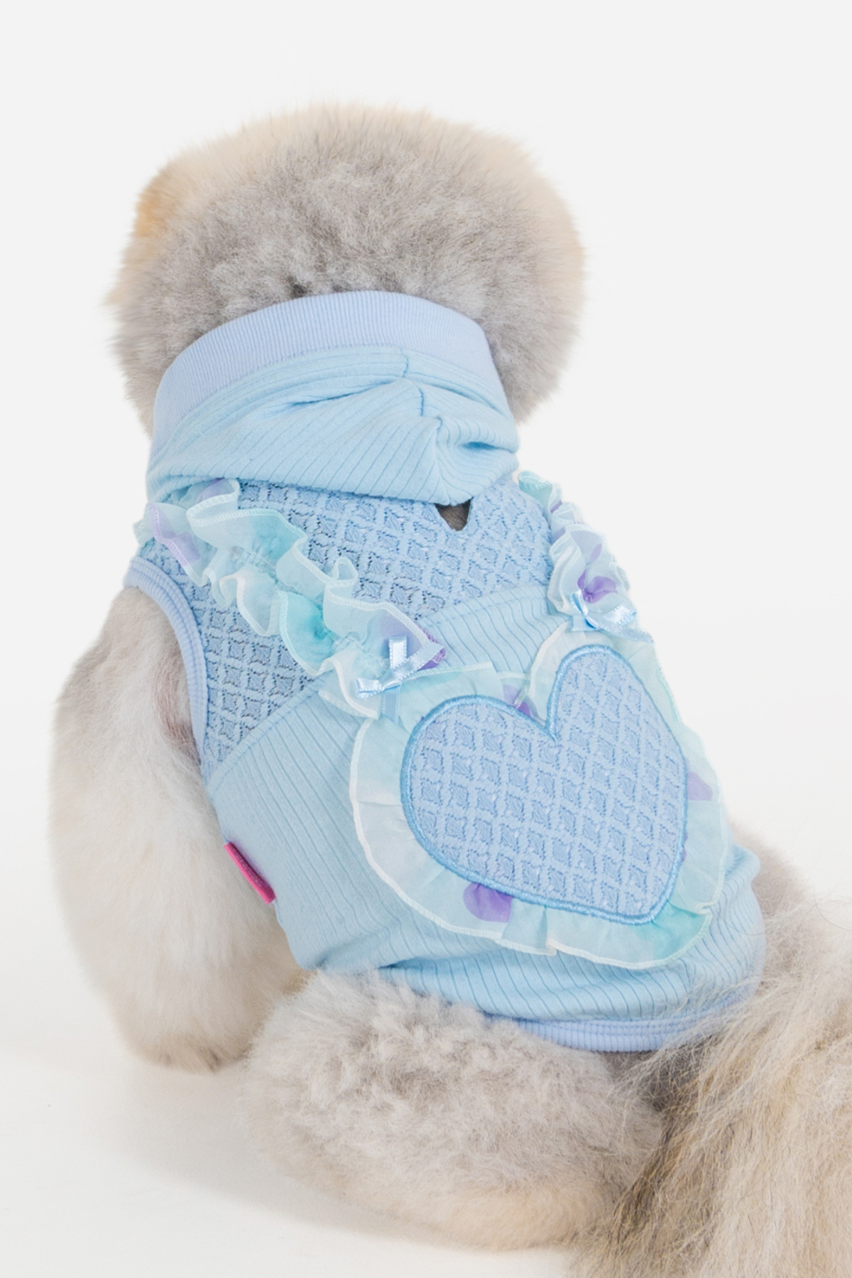 Pinkaholic New York Tiana Kapüşonlu Köpek Sweat Mavi