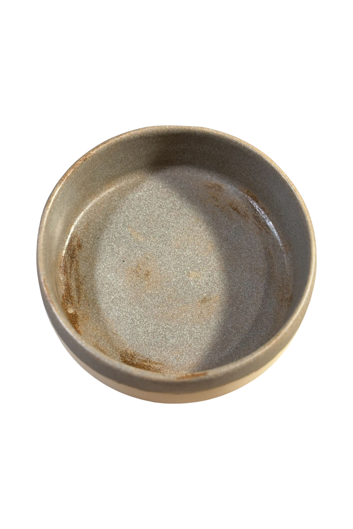 Feza Seramik Köpek Mama Kasesi- Bej/Beyaz