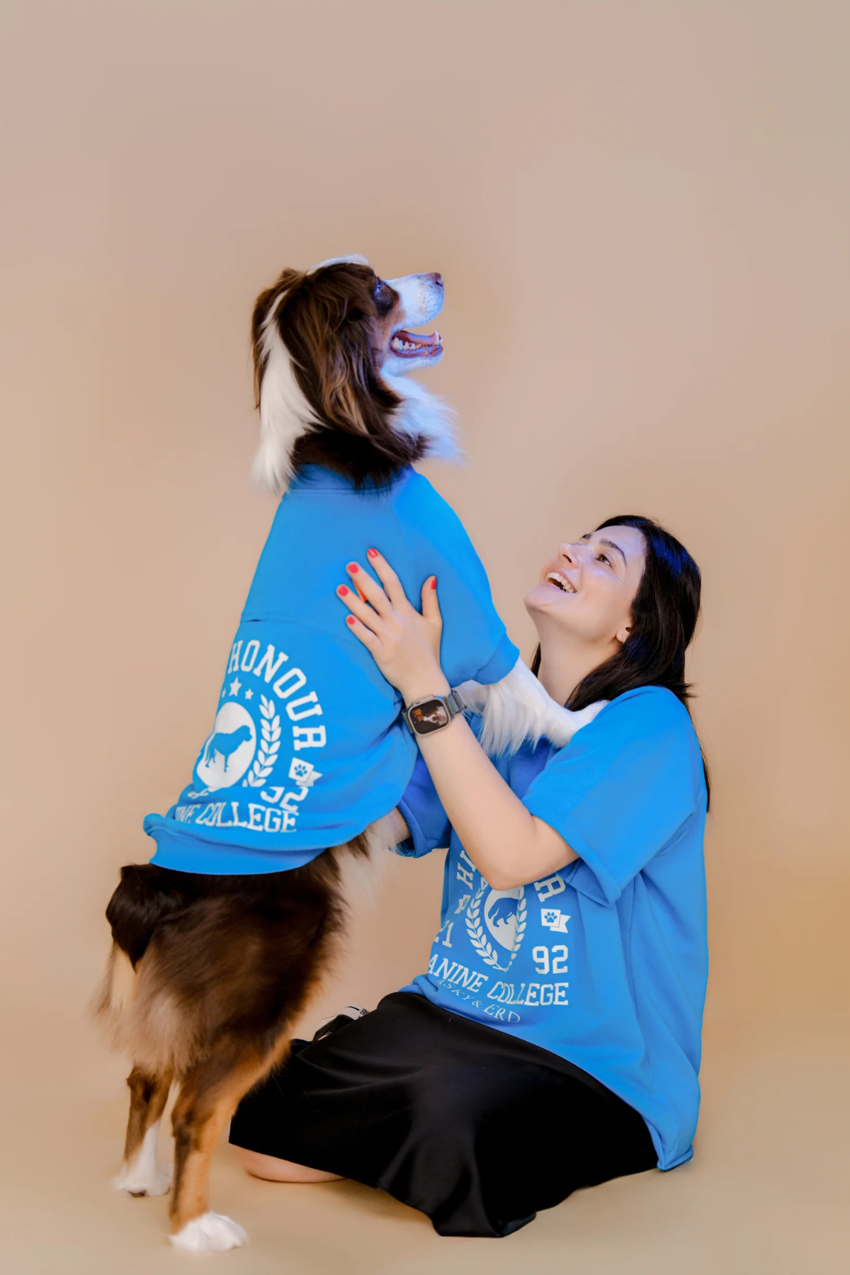 Asky&Erd AskyxHuman Canine College High Honour Sweatshirt | Turquiose Sprint