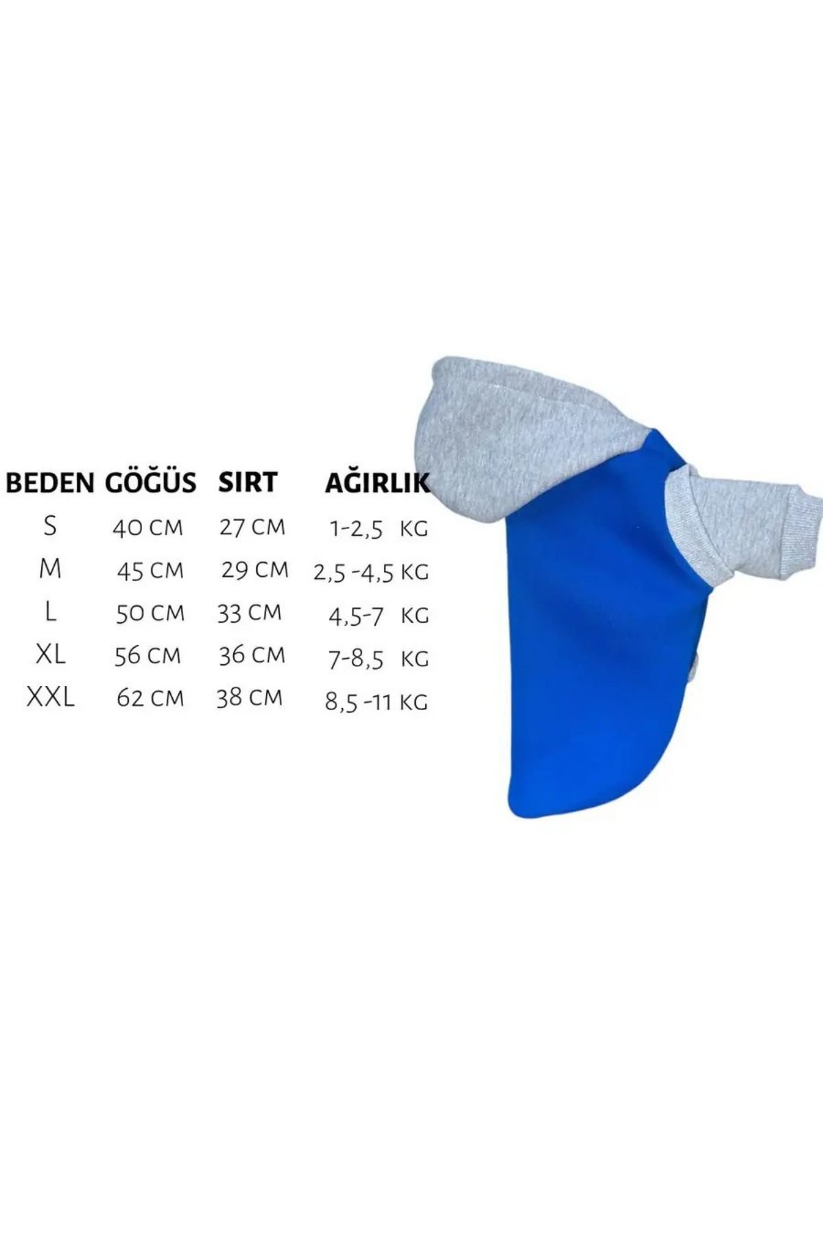 Ziggy Dog Mavi Köpek Sweatshirt