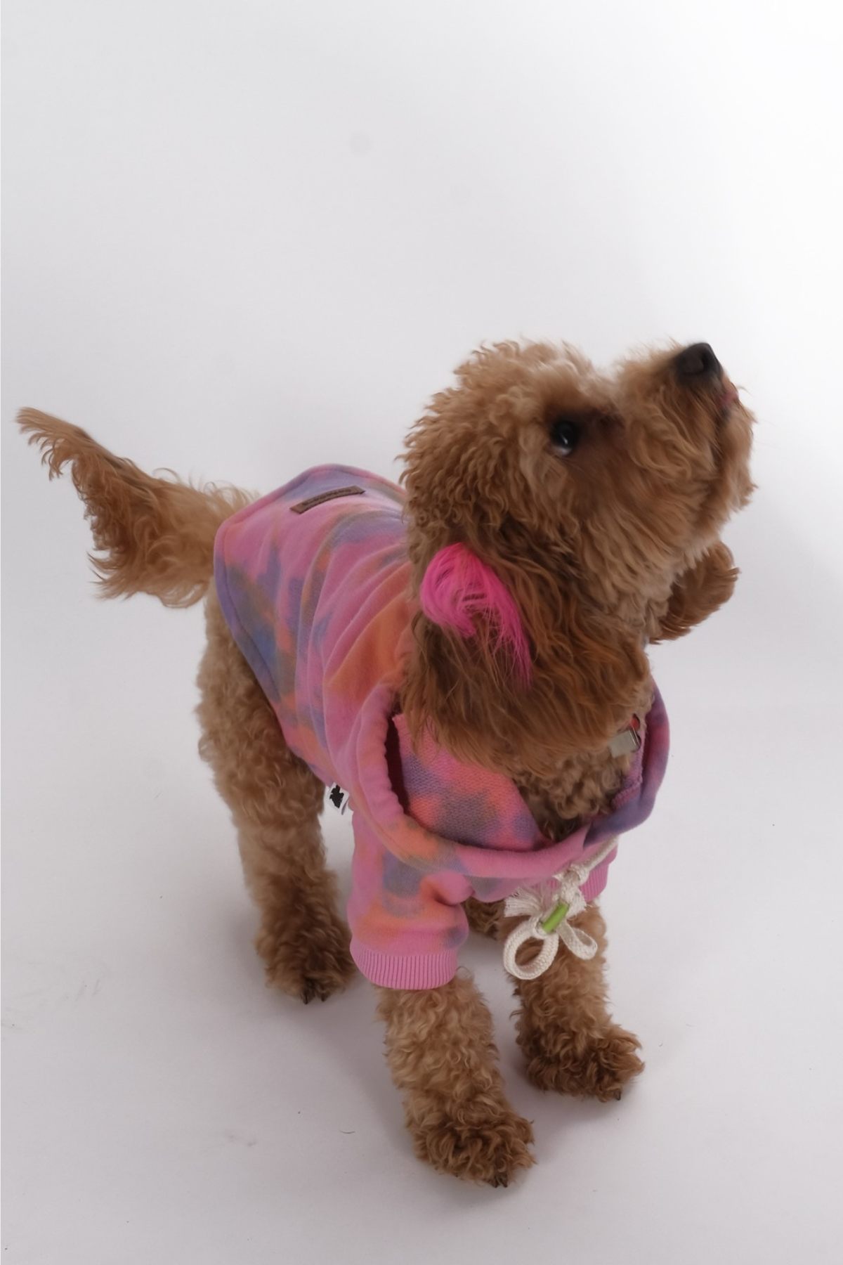 Doredog pembe batik desenli sweat