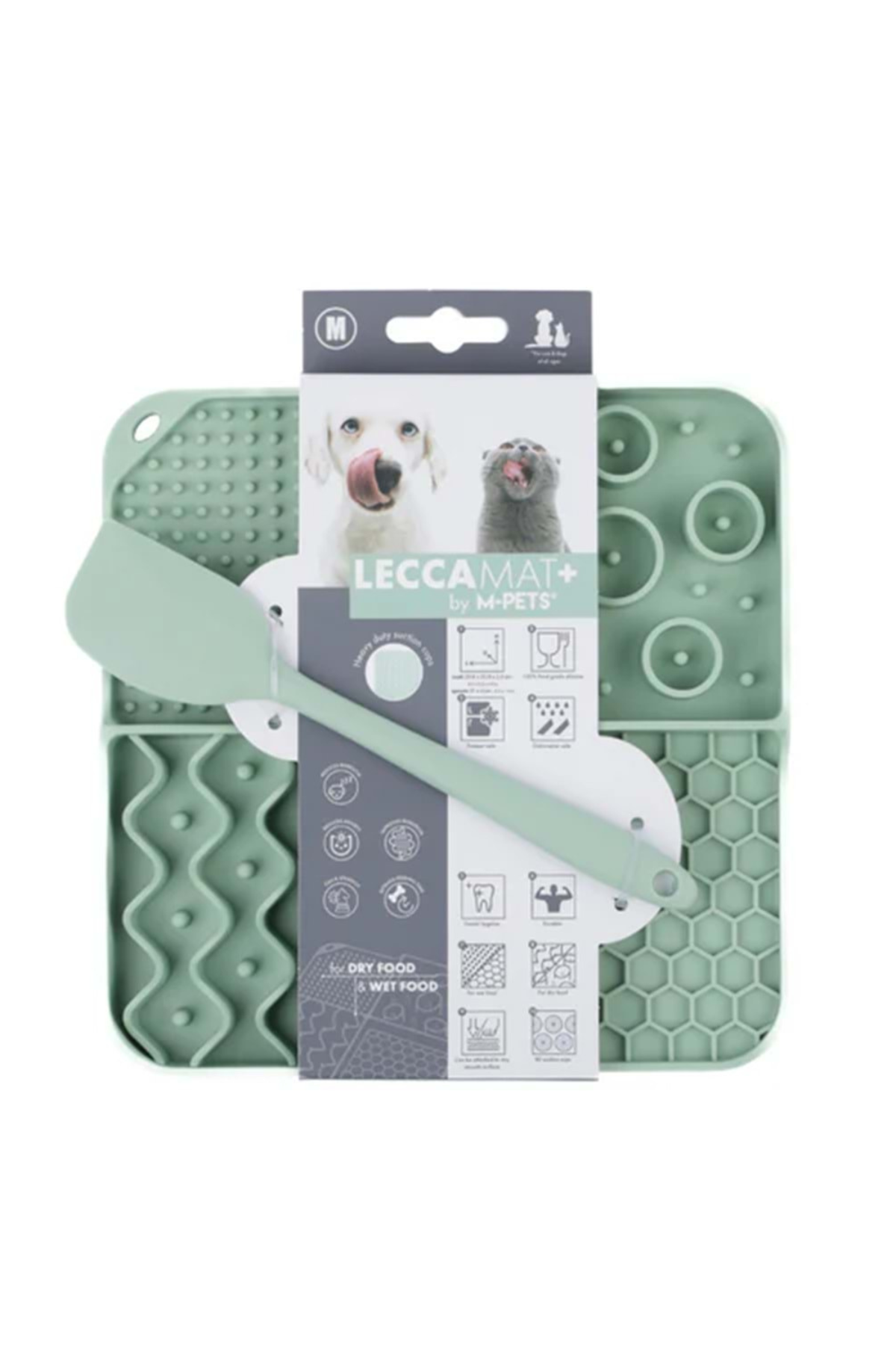 M-PETS LECCA SIVI ÖDÜL MATI KAŞIKLI SET GREEN (M)