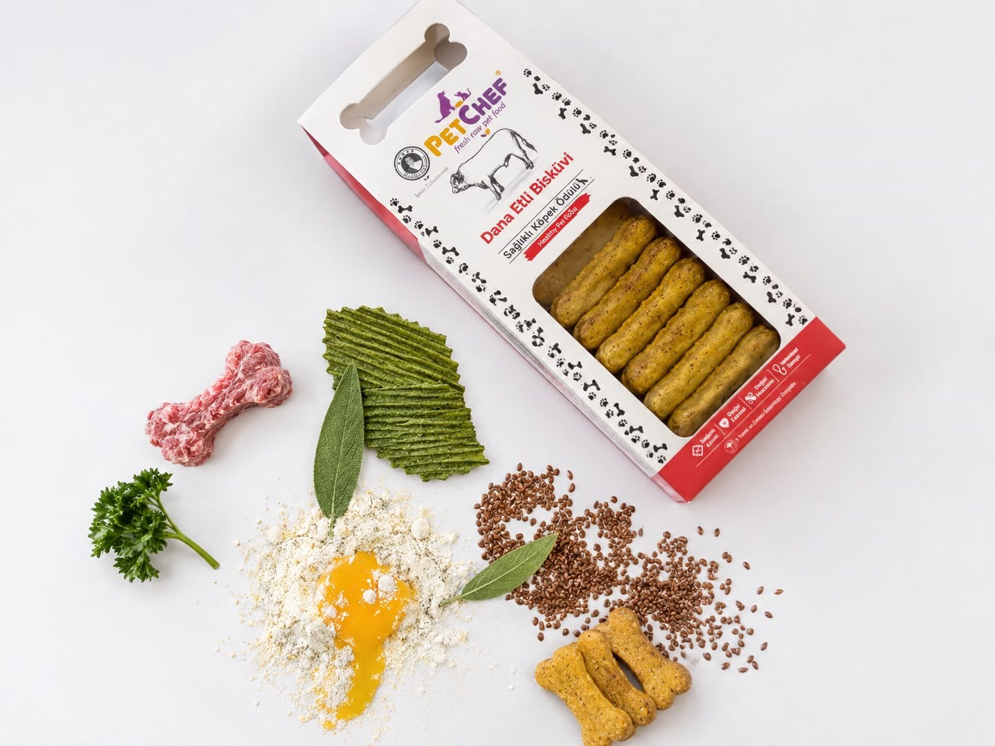 Gourmet Pet Cookies Treat Cookies & Dana Etli Köpek Kurabiyesi