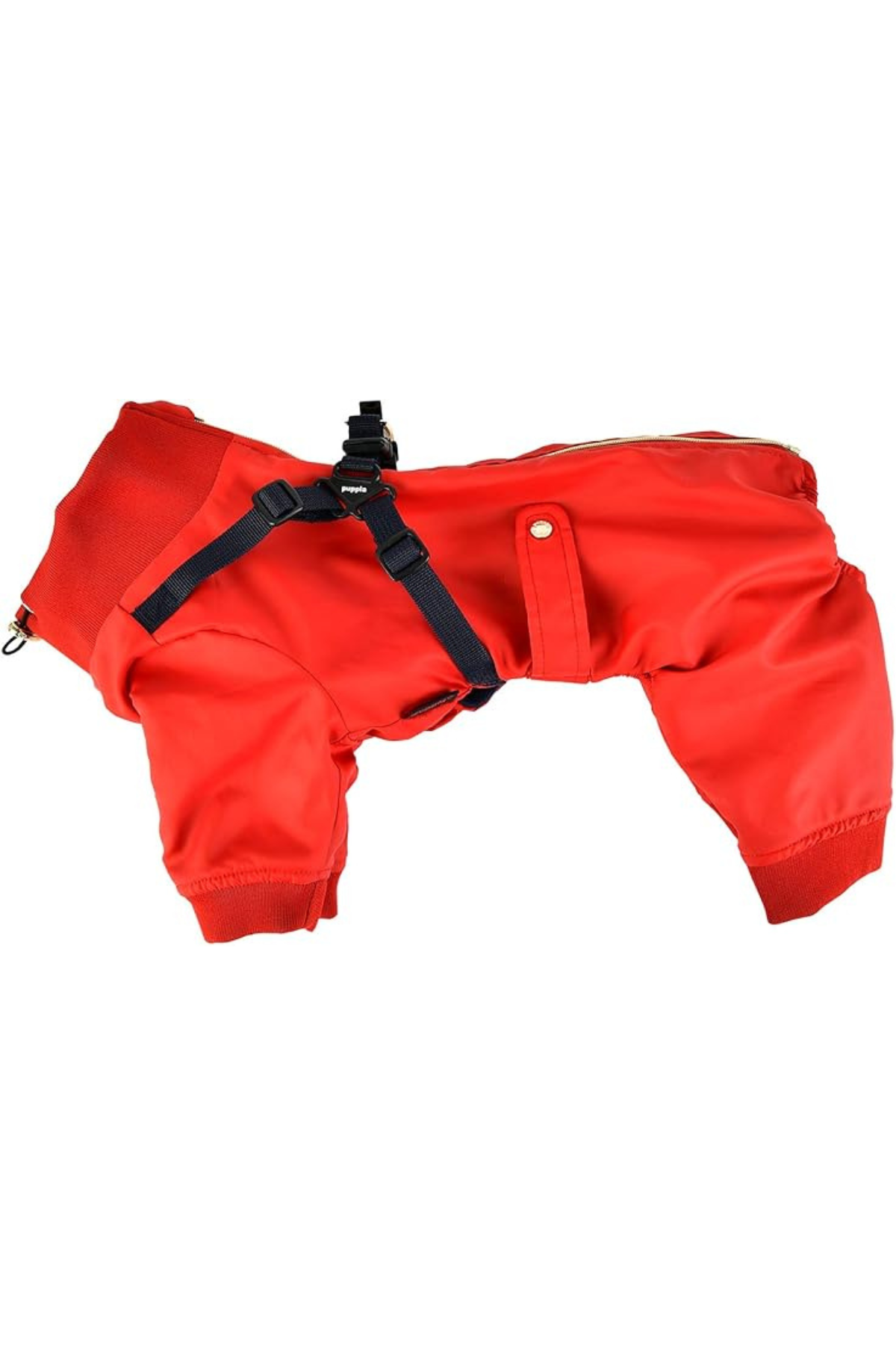 Puppia Garnet Polar Tulum Göğüs Tasmalı Kışlık Köpek Tulumu Kırmızı