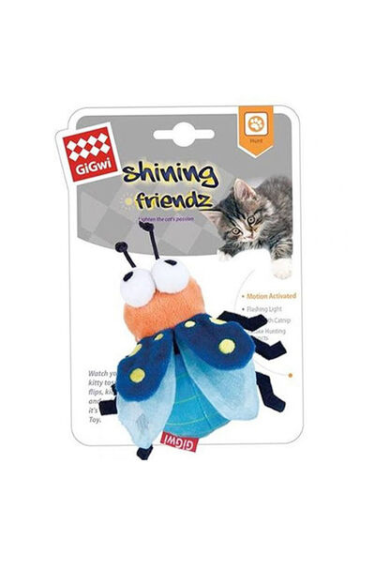 GigWi Catnipli Işıklı Arı Kedi Oyuncağı