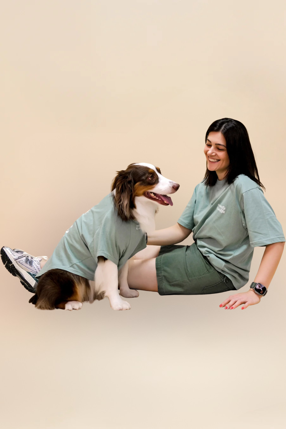 Asky&Erd It’s Just Us Tshirt | Seafoam Mist Köpek Tişört