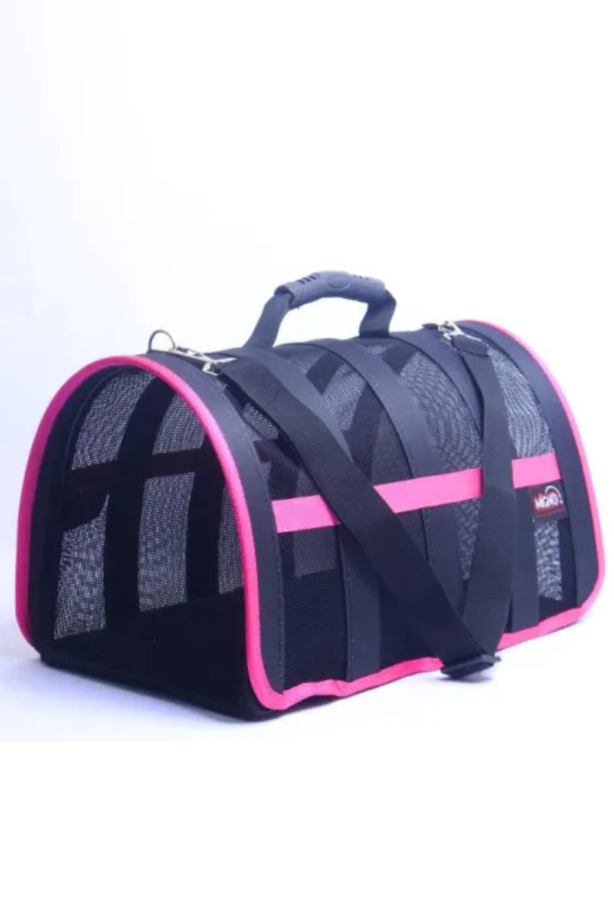 Migno Astra Fileli Model Köpek/Kedi Taşıma Çantası - Pembe