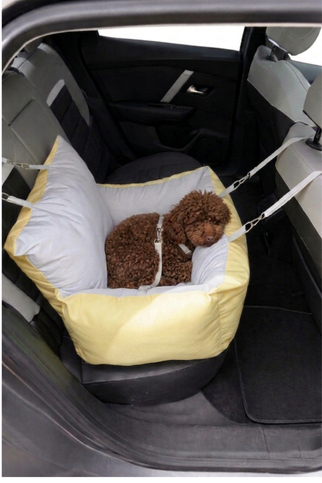 Max Design Maxie Comfort Köpek Araba Yatağı Sarı