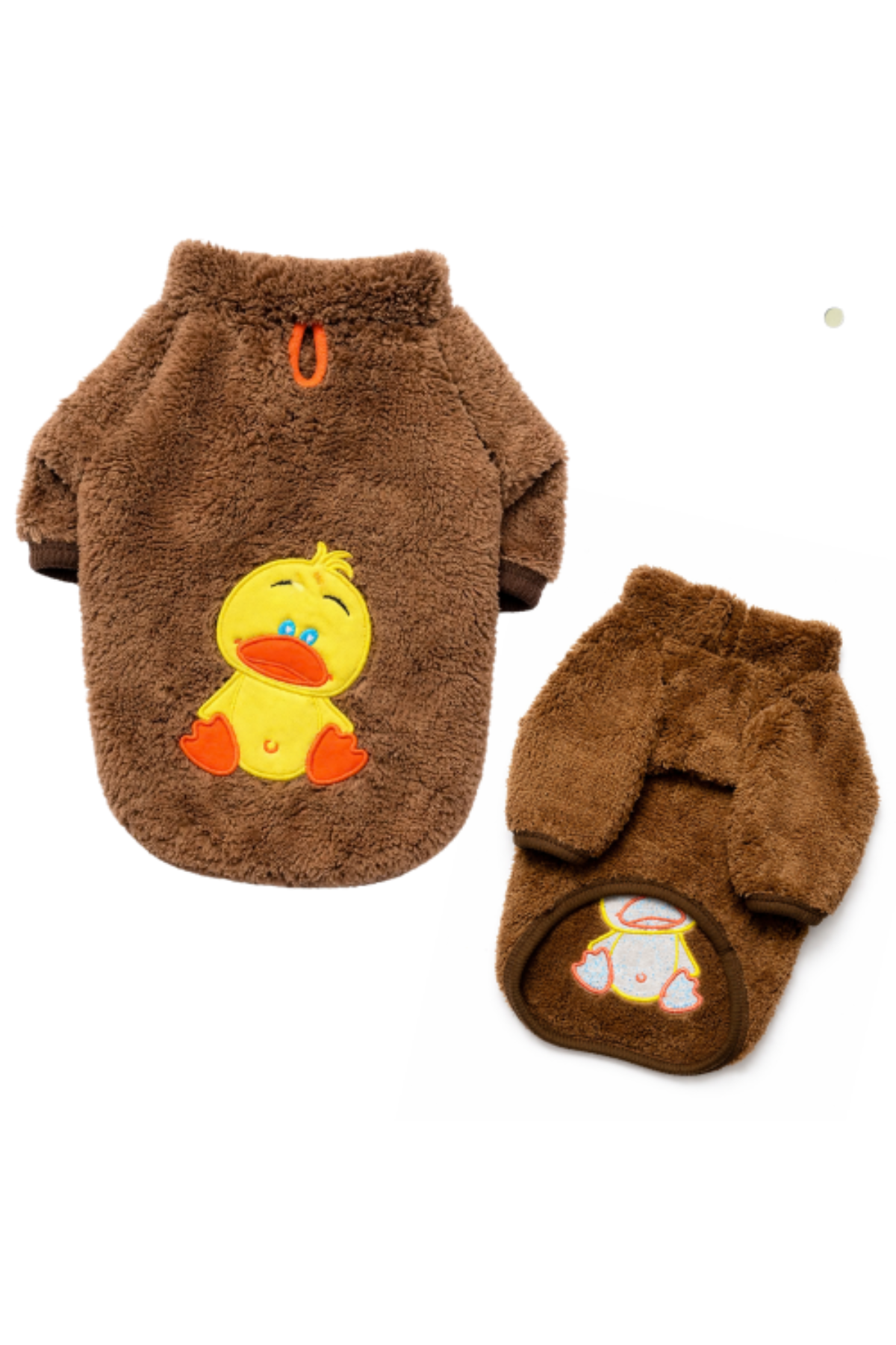 GedyCo Welsoft Ördekli Köpek Sweatshirt- Kahve