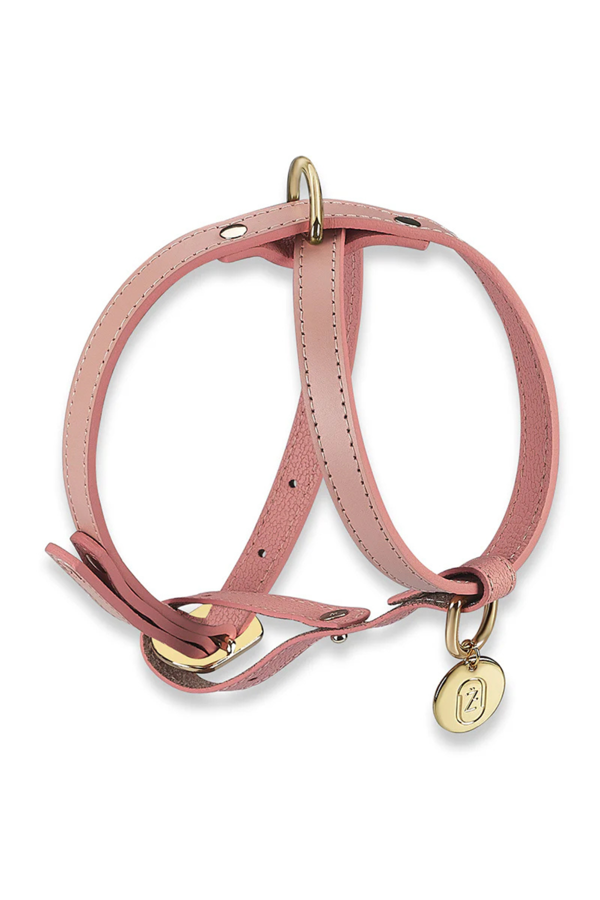 Zoe Pet Atelier Çarpraz Göğüs Tasması - Pudra Pembe