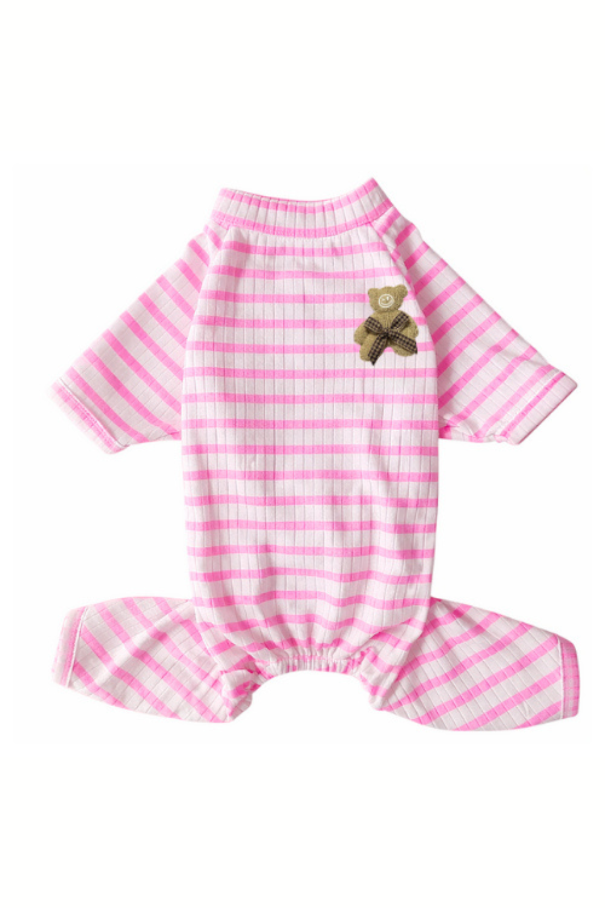 Gedyco Çizgili Köpek Pijama Pembe