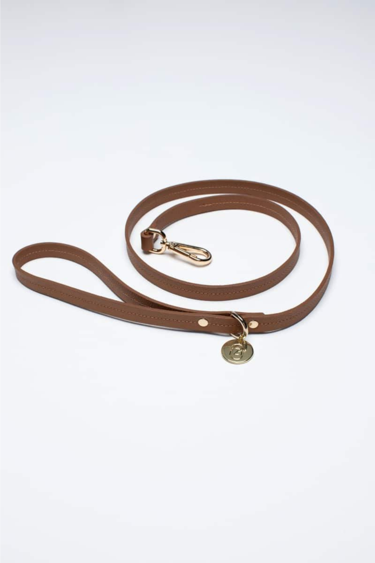 Leather Leash In Brown