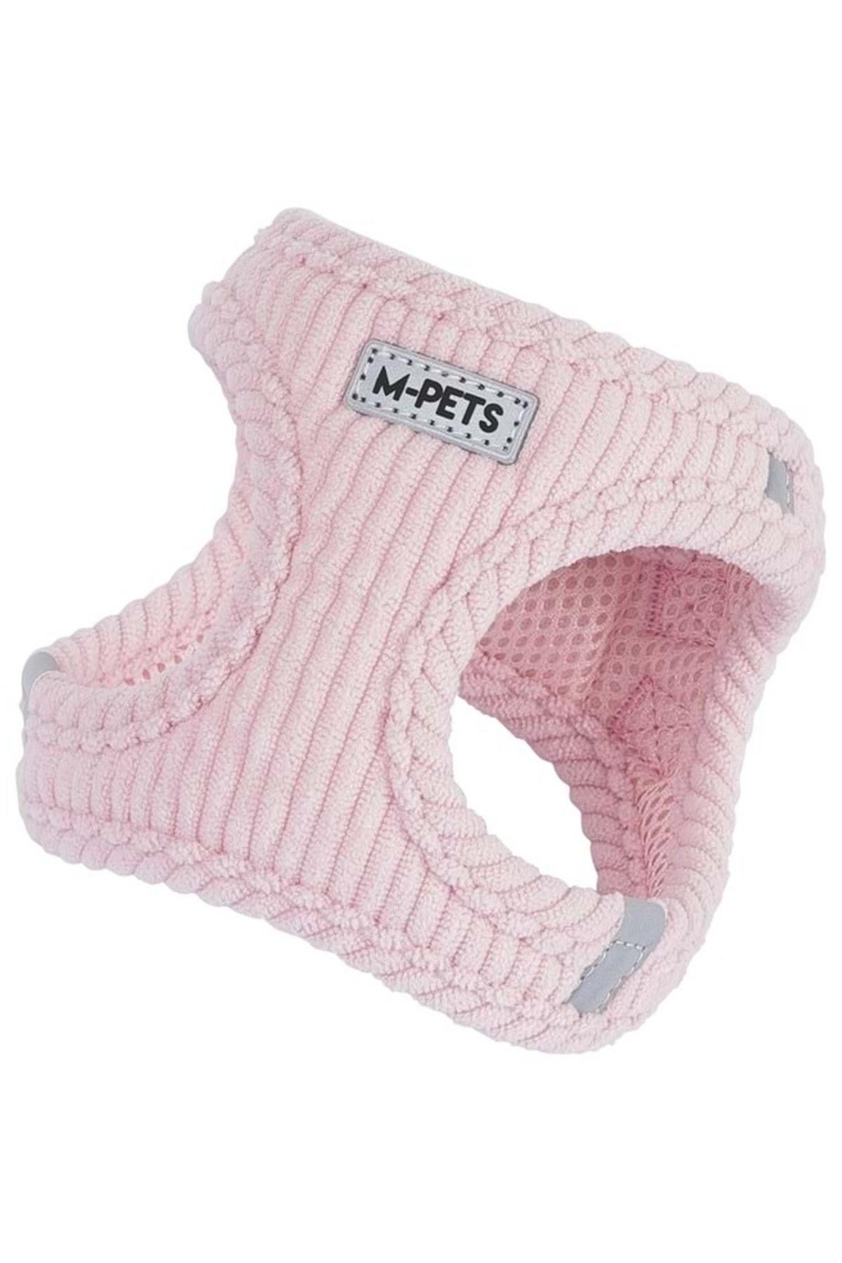 M-Pets Velvet Köpek Göğüs Tasması Petal Pink