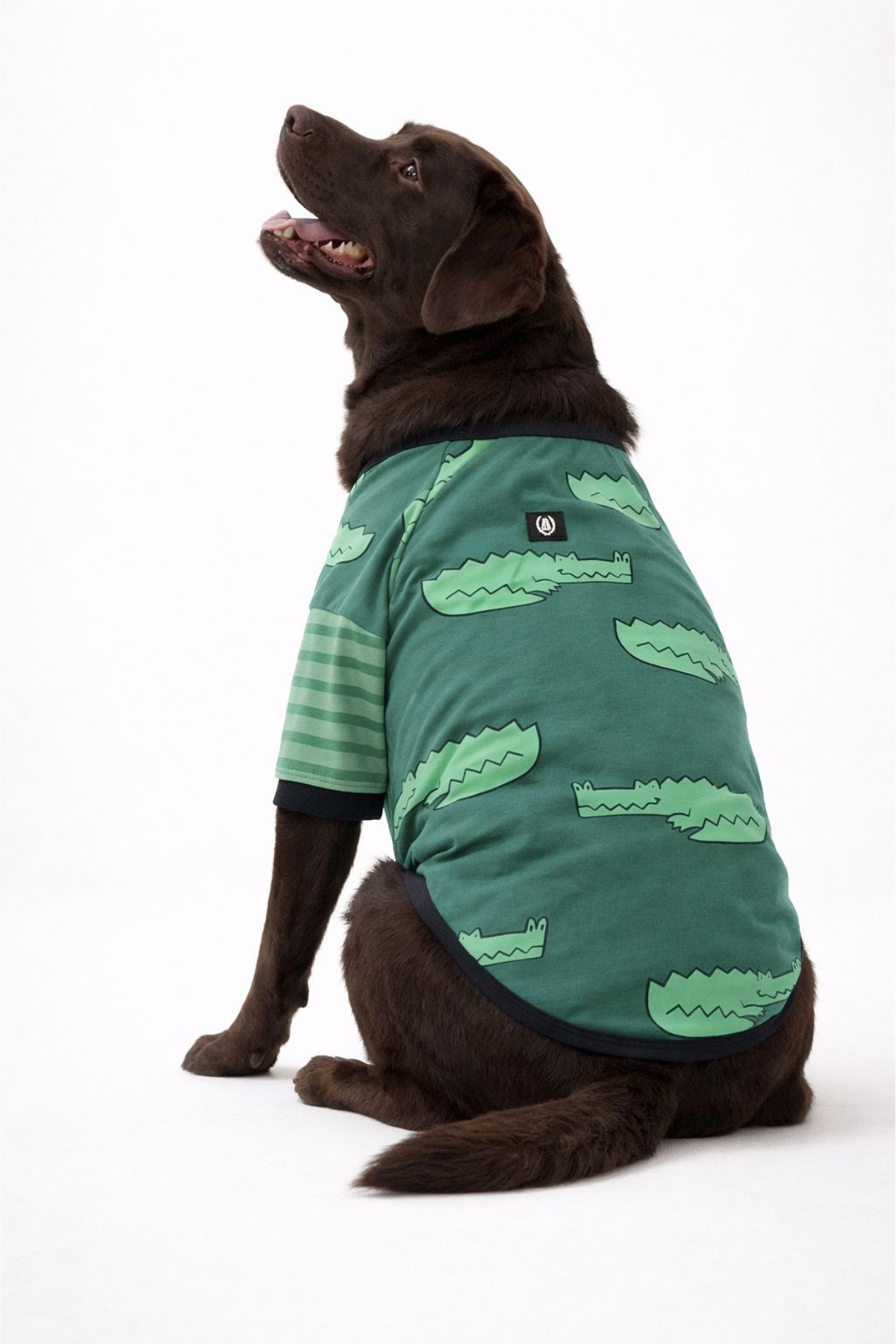 Alphadog Timsahlı Köpek T-shirt Yeşil