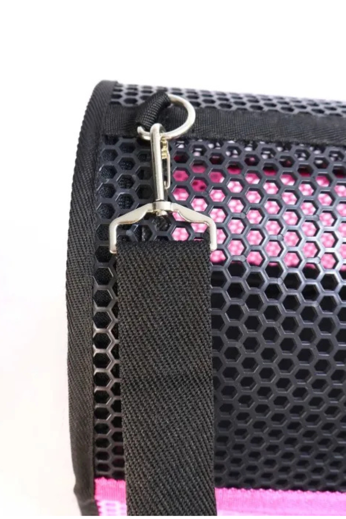 Migno Flybag Voyager Fileli Model Kedi Köpek Taşıma Çantaları - Pembe-Siyah