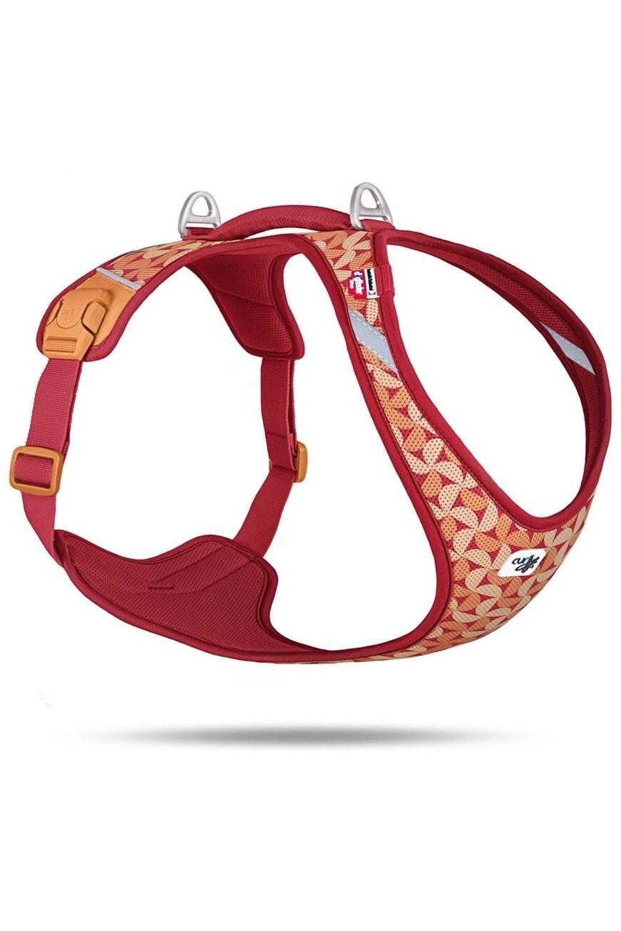 Curli Belka Köpek Göğüs Tasması Air-Mesh Semi Circle Red