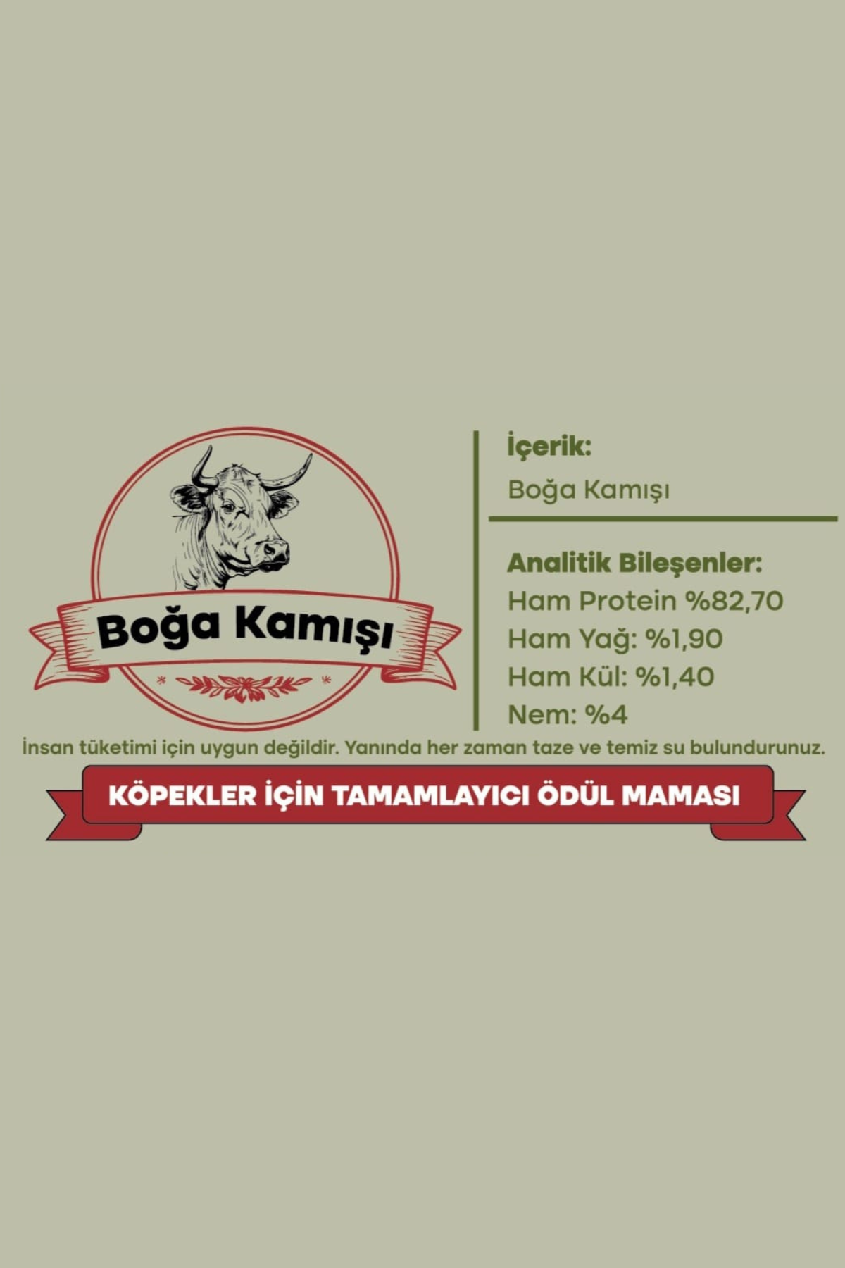 Hooffal Köpek Ödül Maması Boğa Kamışı