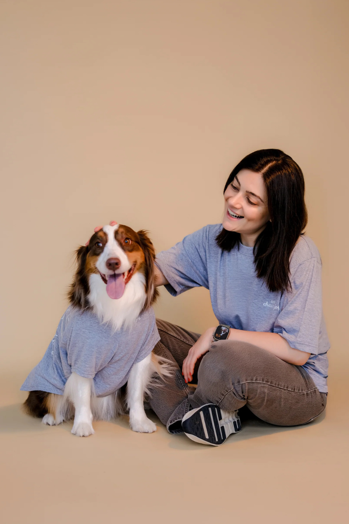 Asky&Erd AskyxHuman Chasing Joy | Urban Grey Tişört