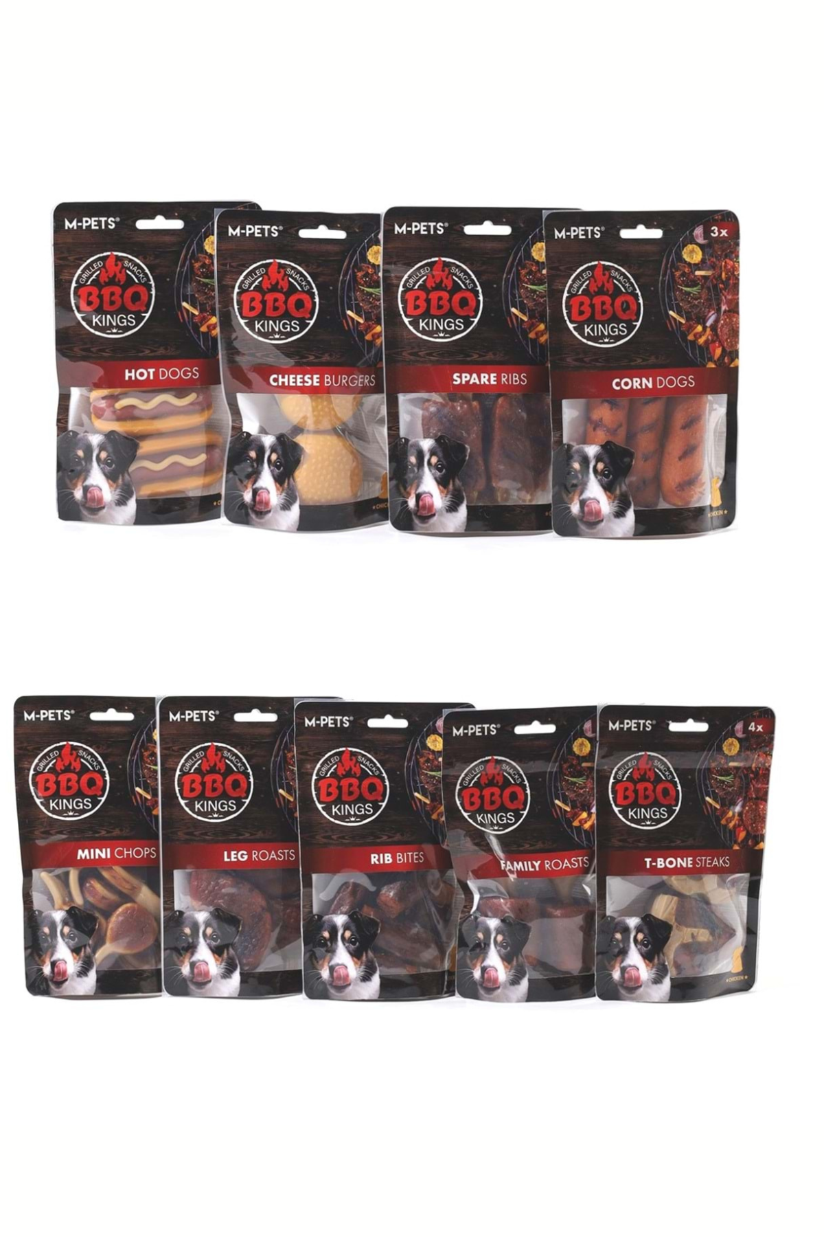 M-PETS BBQ KINGS CHEESE BURGERS CHICKEN ÖDÜL 130GR