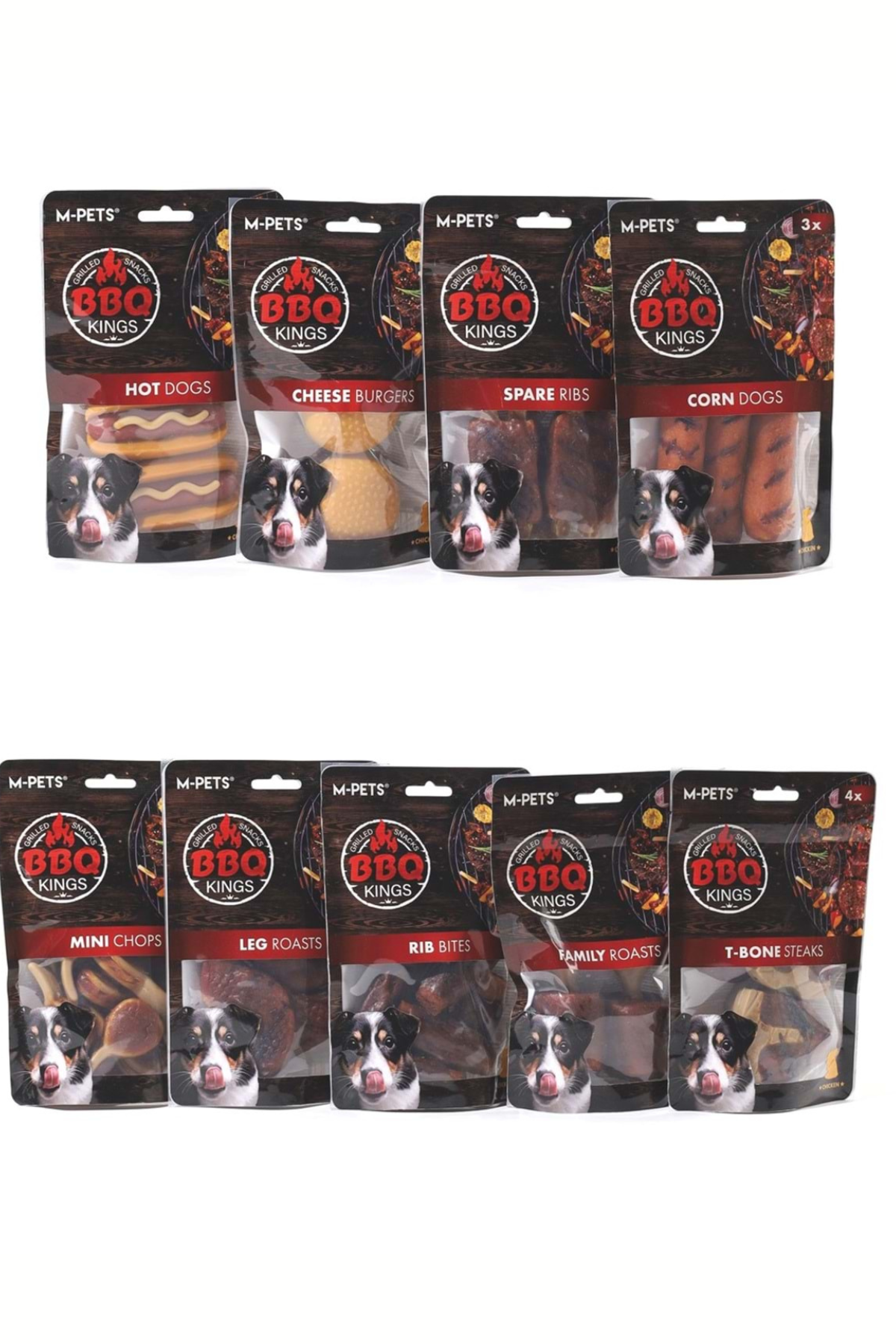 M-PETS BBQ KINGS HOT DOGS CHICKEN ÖDÜL 135GR