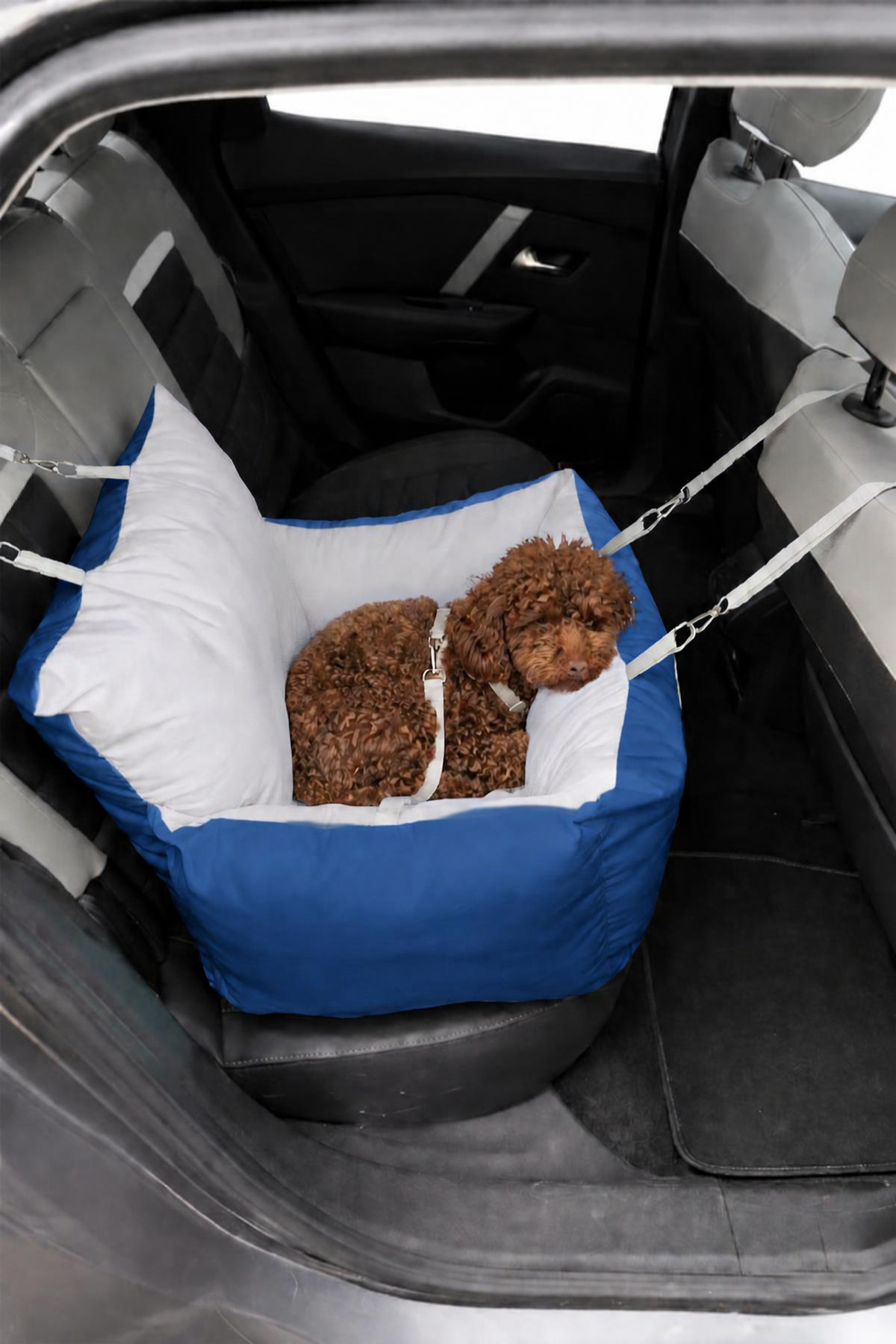 Max Design Maxie Comfort Köpek Araba Yatağı Mavi