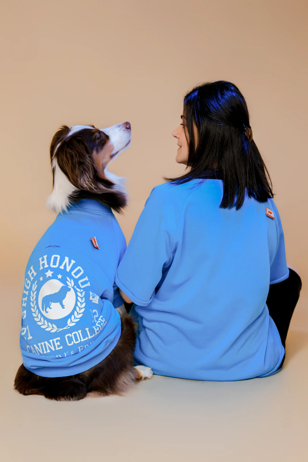 Asky&Erd AskyxHuman Canine College High Honour Sweatshirt | Turquiose Sprint