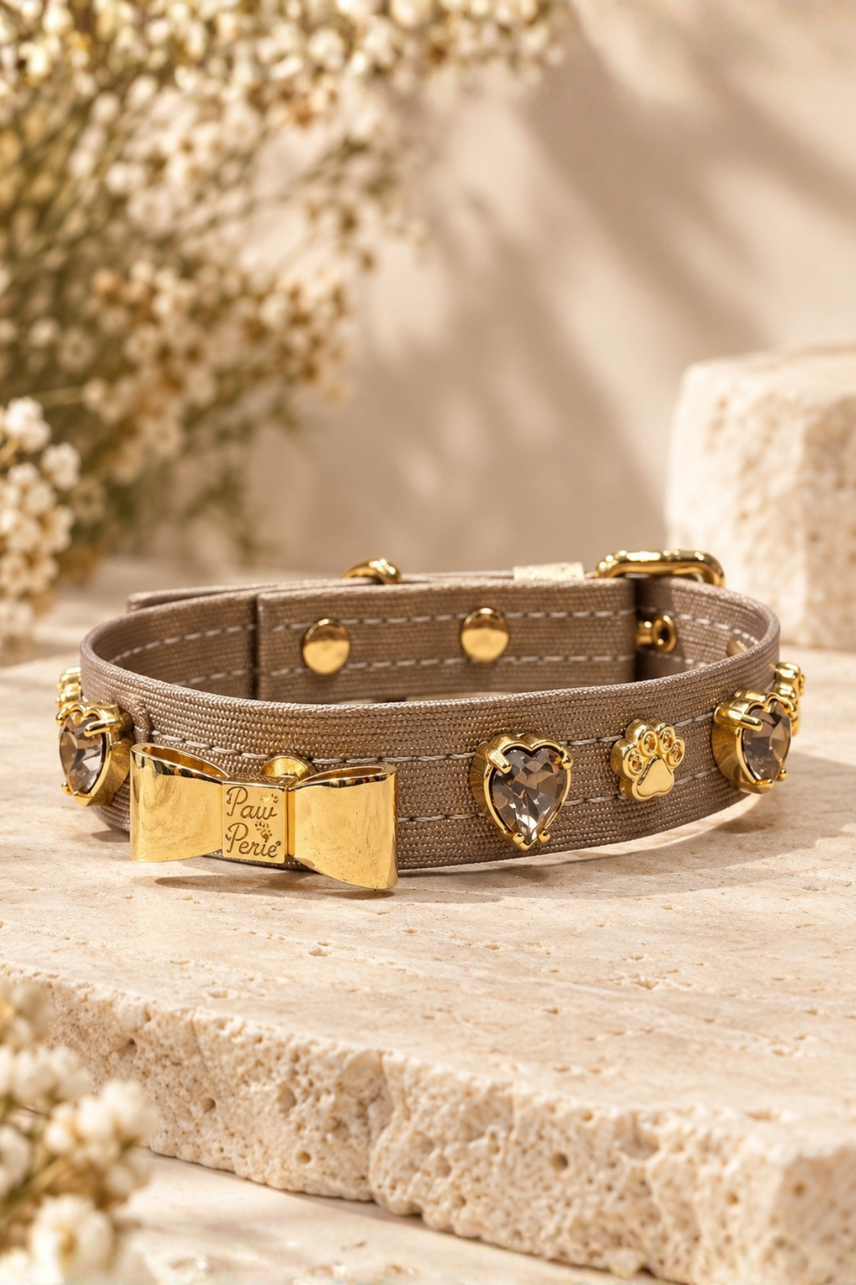 Paw Paris Champagne Paw Heart Köpek Tasması