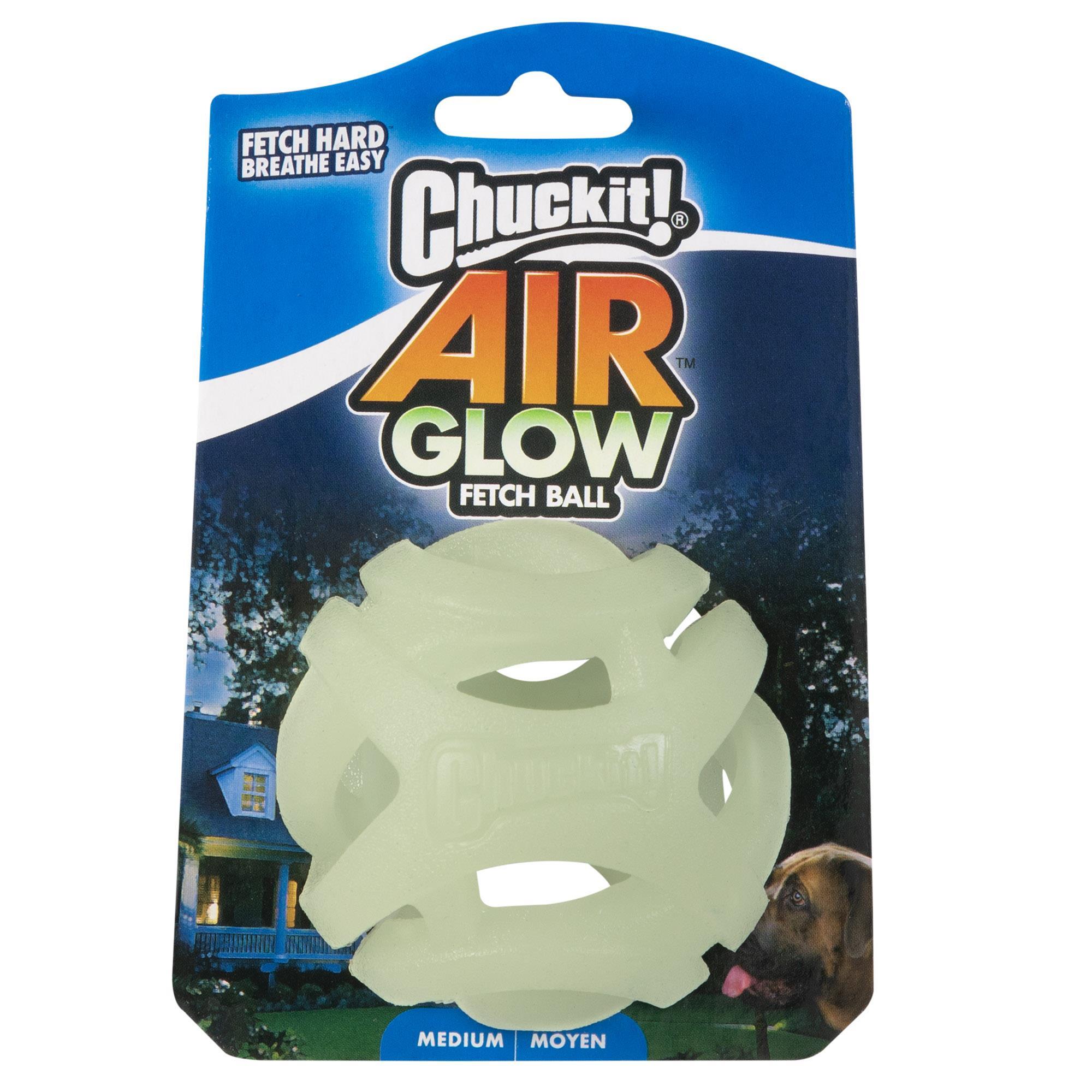 Chuckit! Max Glow Air Fetch Gece Parlayan Köpek Oyun Topu (Orta Boy)