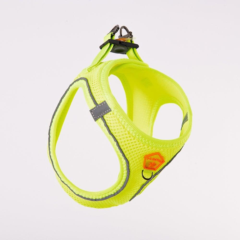 PawStar  Neon Yellow- Neon Sarı Airmesh Köpek Göğüs Tasması
