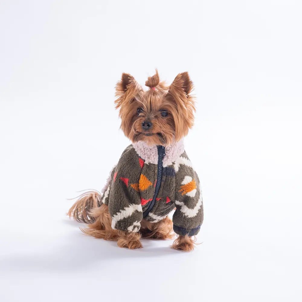 PawStar 25219-Haki Chicago Ethnic Weave Ceket