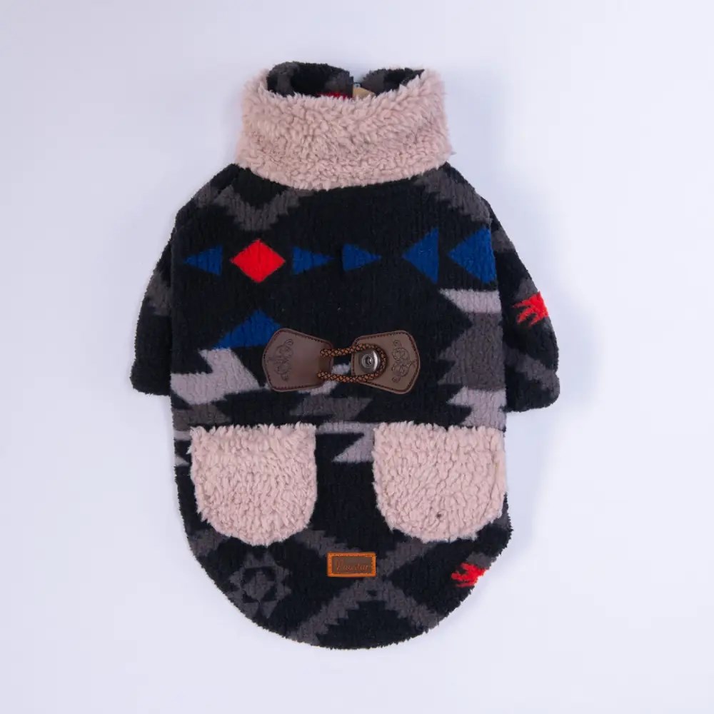PawStar 25222-Gri Chicago Ethnic Weave Ceket
