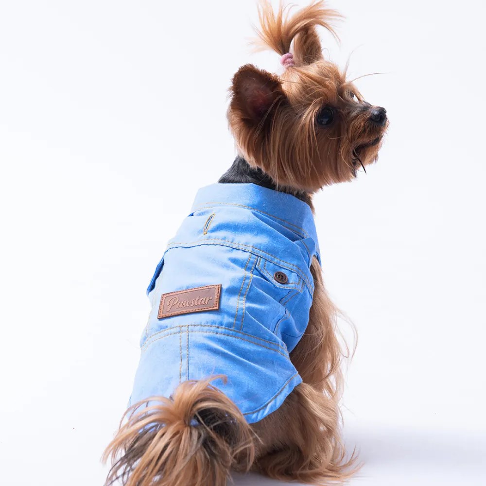 PawStar 25408 Açık Mavi Denim Look Gömlek