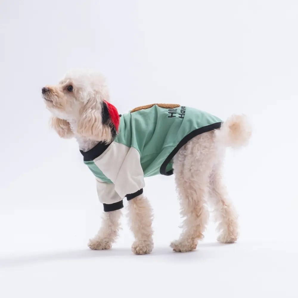 PawStar 26717-Yeşil Baby Teddy Sweat