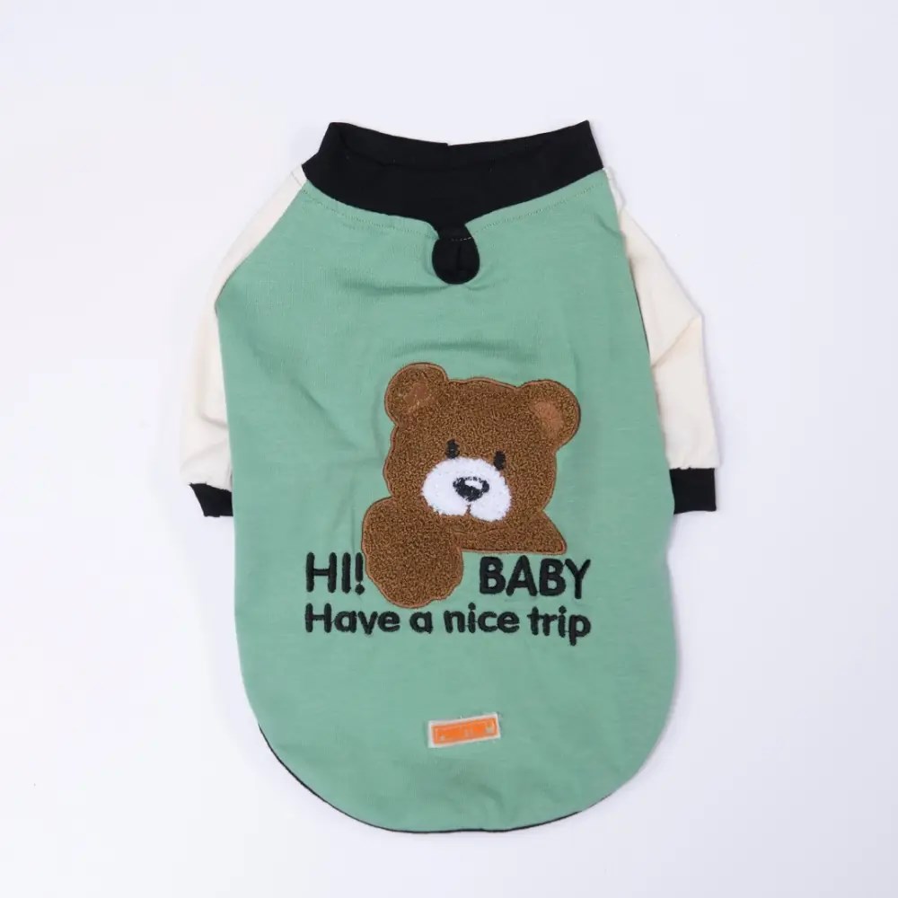 PawStar 26717-Yeşil Baby Teddy Sweat