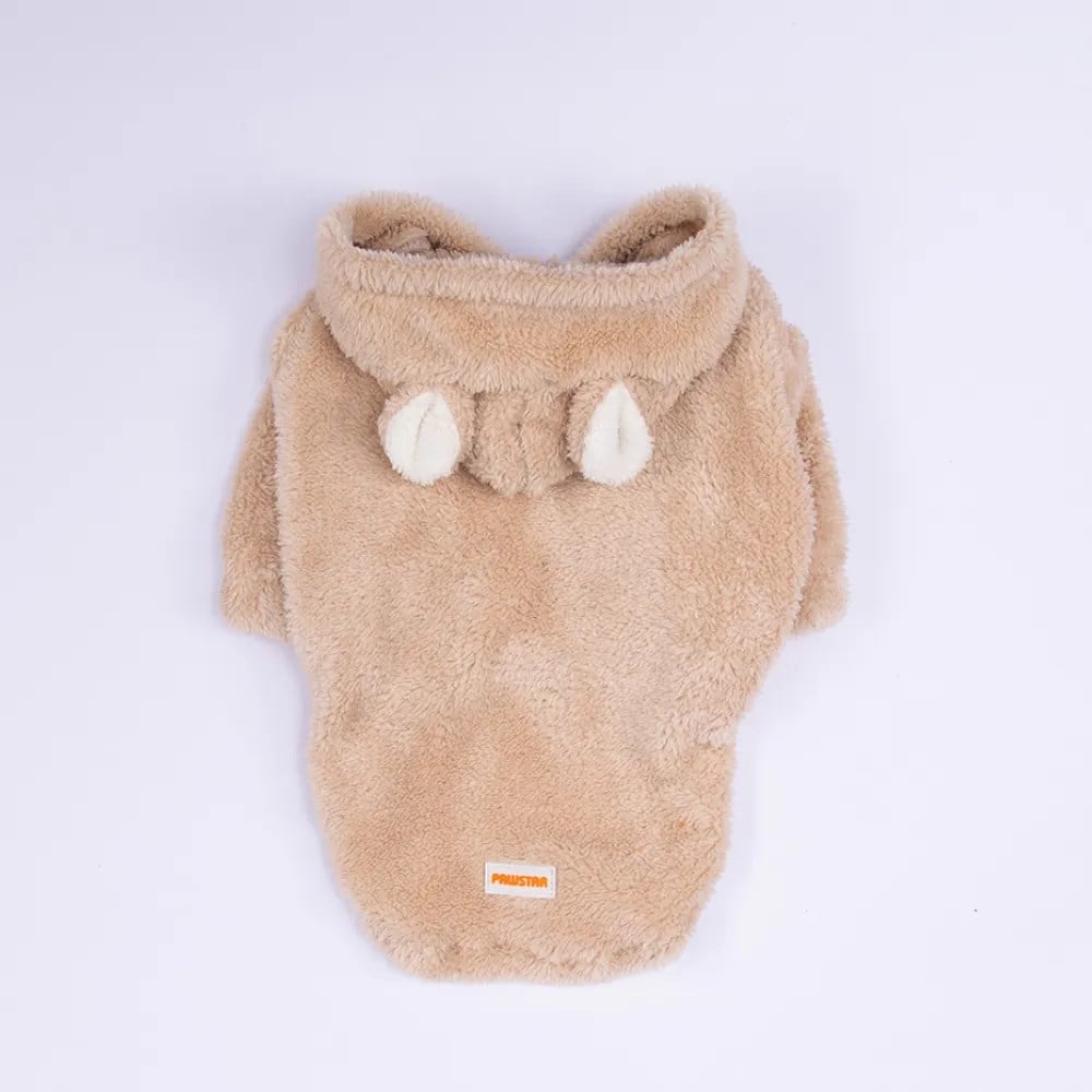 PawStar Bej Lucca Teddy Hoodie Küçük ve Orta Irk