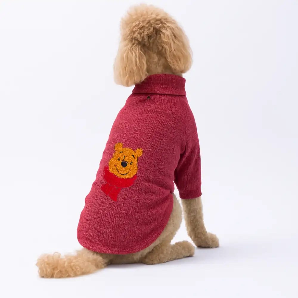 PawStar Bordo Poohs Ashdown Winnie Büyük Irk Triko Sweat
