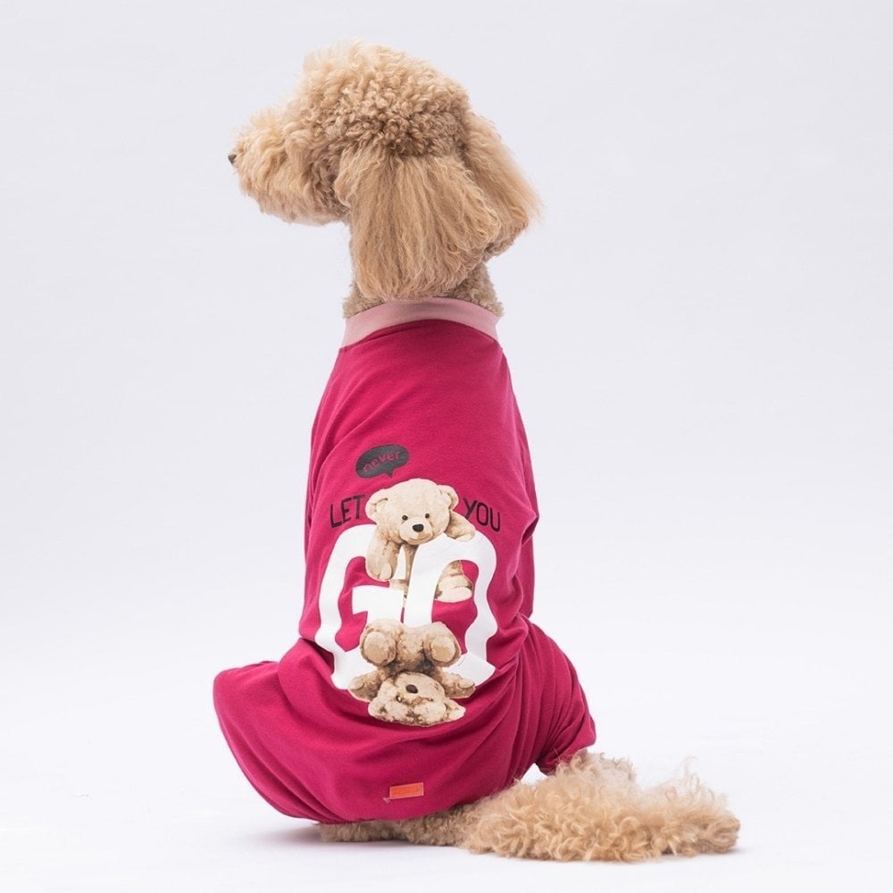 PawStar Go Teddy Bear Büyük Irk Pijama Tulum