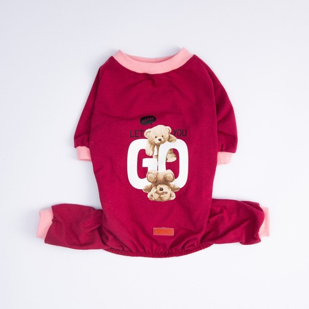 PawStar Go Teddy Bear Pijama Tulum