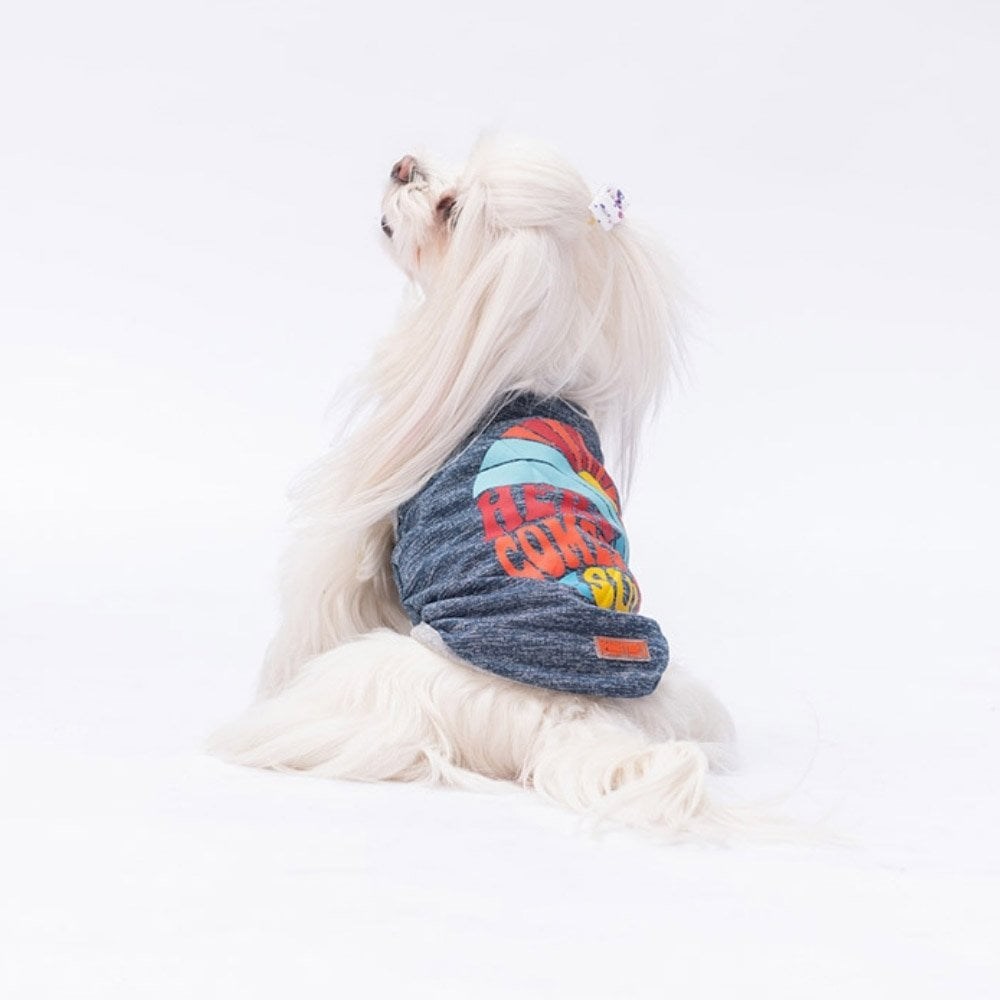 PawStar Lacivert The Sun T-Shirt Küçük Irk