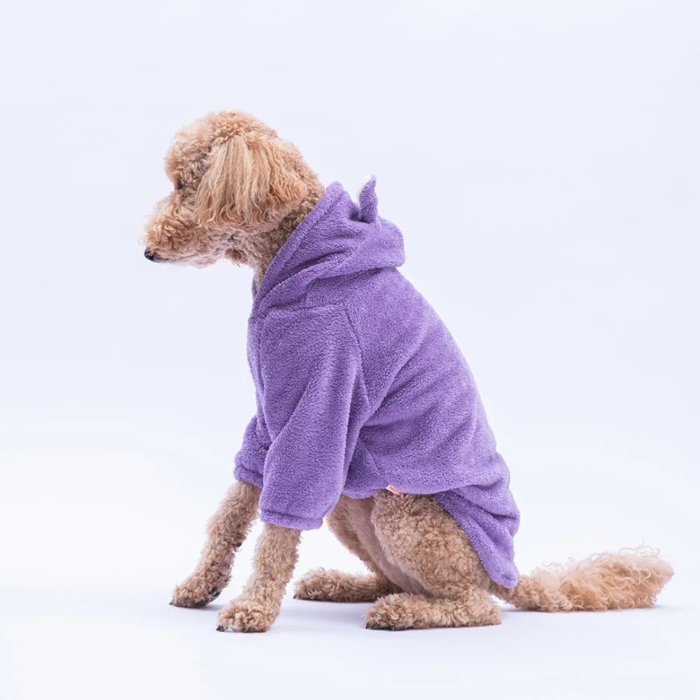 PawStar Lila Lucca Teddy Büyük Irk Hoodie