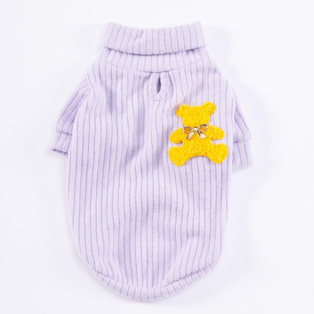 PawStar Lila Turtleneck Küçük ve Orta Irk Sweat