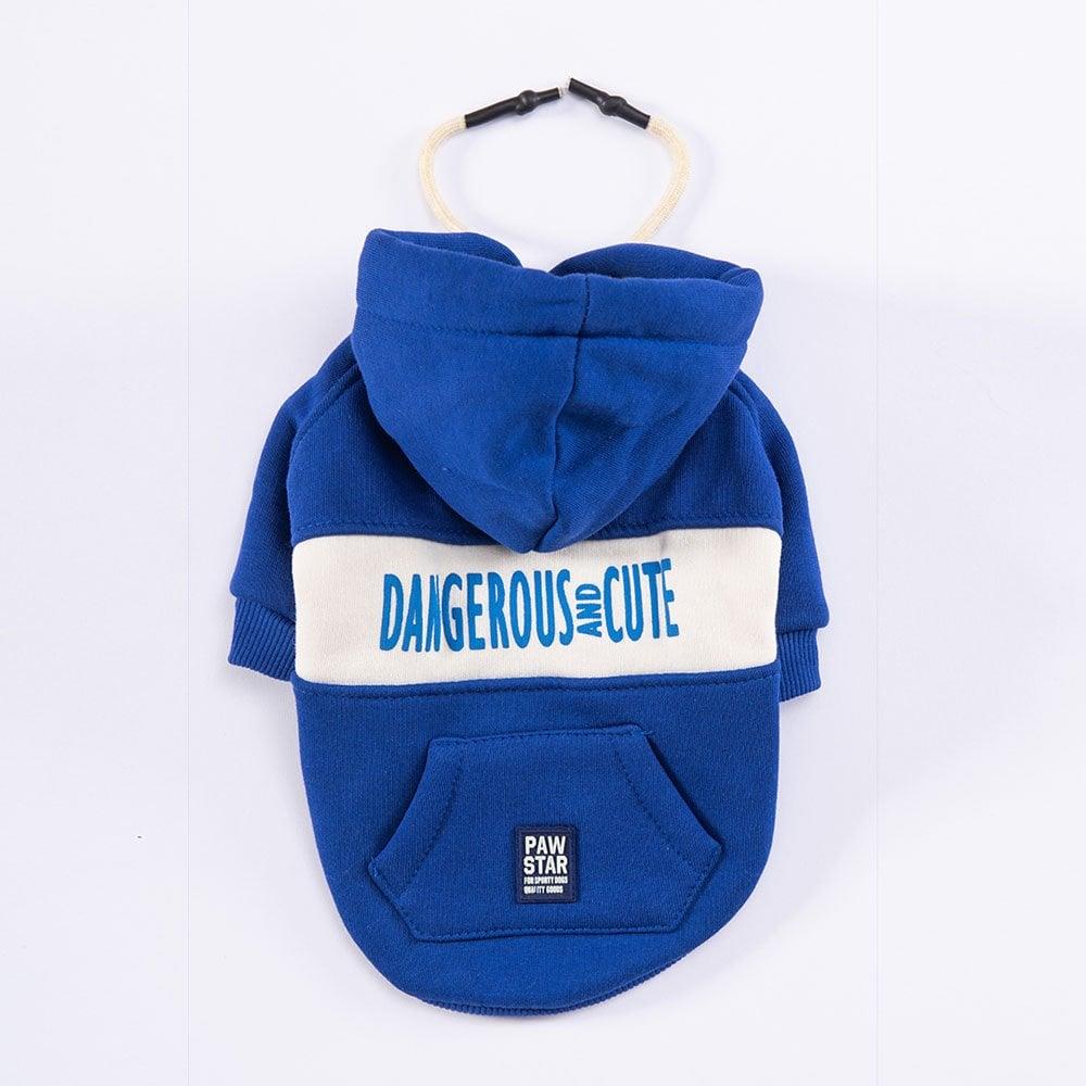 PawStar Mavi Cute Hoodie Küçük ve Orta Irk